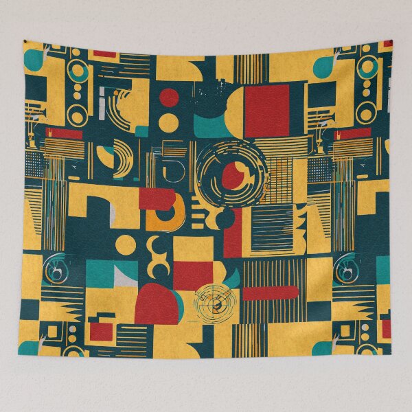 Item preview, Bauhaus pattern - "Beach" designed and sold by Hemindway.