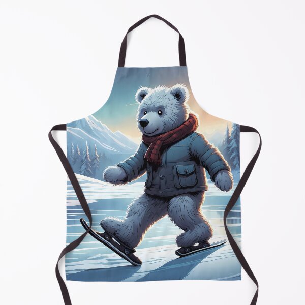 Item preview, Teddy ice skating on a frozen lake designed and sold by Colin Bentham.