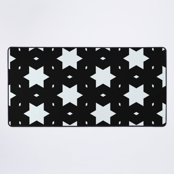 Item preview, Starry Night Black and White Pattern, Star Shape Minimalistic Patterns designed and sold by PenguinForests.