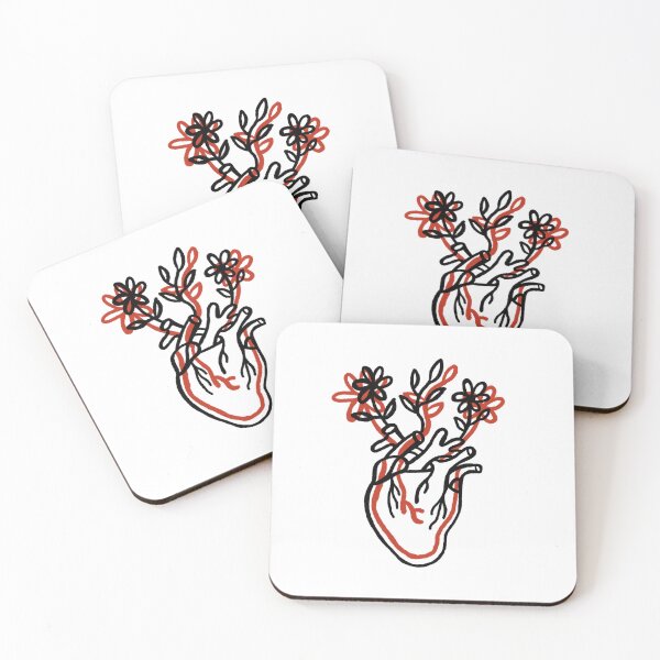 Item preview, Heart hear and flowers flower self loving love world  designed and sold by Tropical Blood.