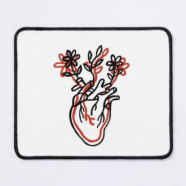 Item preview, Heart hear and flowers flower self loving love world designed and sold by Tropical Blood.