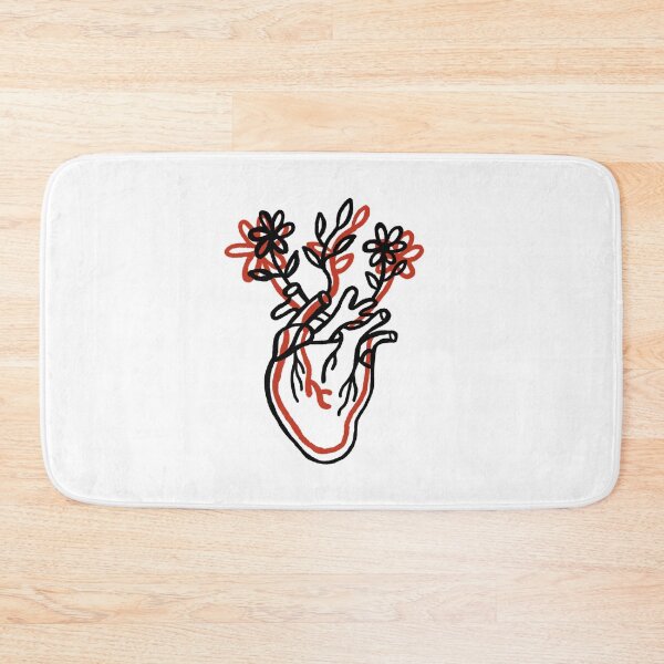 Item preview, Heart hear and flowers flower self loving love world  designed and sold by Tropical Blood.