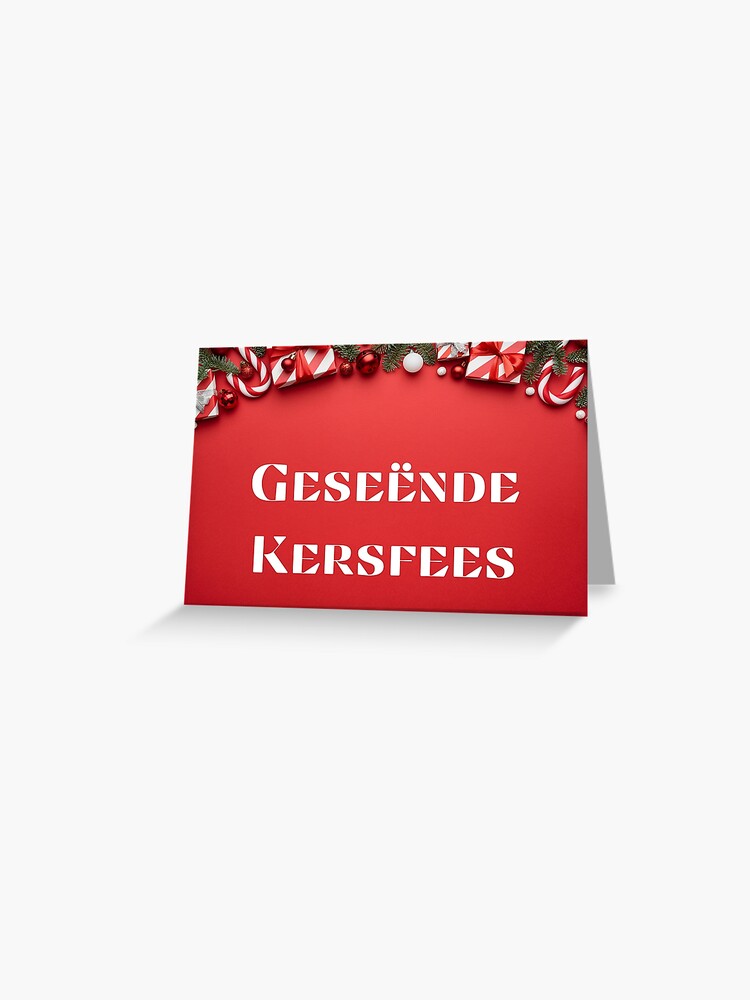 "Geseënde Kersfees, merry Christmas in Afrikaans, Afrikaans Christmas