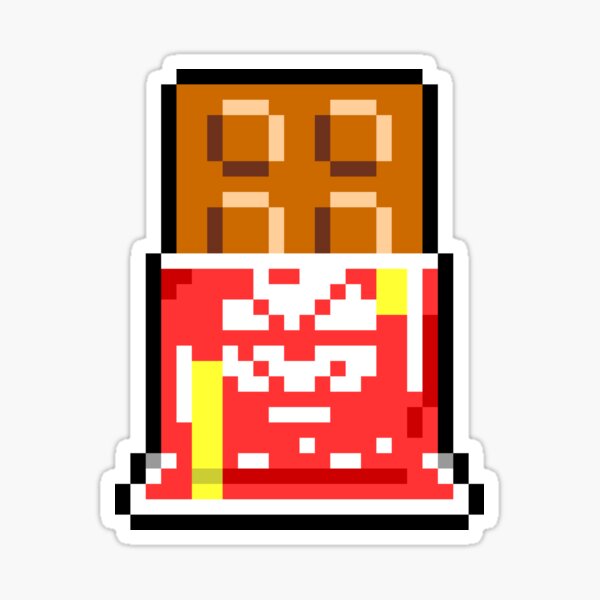 Chocolate Bar - sweet treat, cocoa delight, dessert, milk chocolate, dark chocolate, snack time Sticker