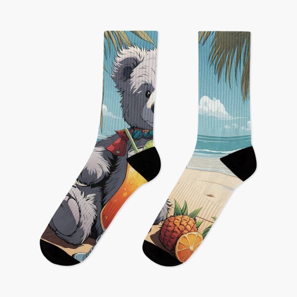 Item preview, Teddy on a tropical beach drinking a cocktail designed and sold by Colin Bentham.