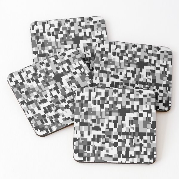Item preview, Dalmatians Will Save Us All  // Vintage Gingham Retro Happy Accident Black And White Glitch 1980s Geometric Cluster Pattern 8bit Pixel Art designed and sold by mixedpixels.