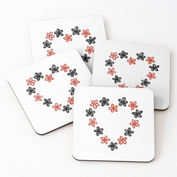Item preview, Heart heart flowers flower minimal design flower  designed and sold by Tropical Blood.