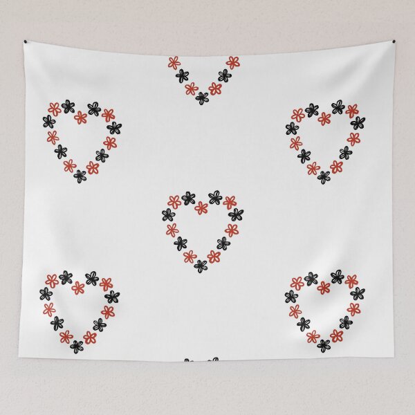 Item preview, Heart heart flowers flower minimal design flower  designed and sold by Tropical Blood.