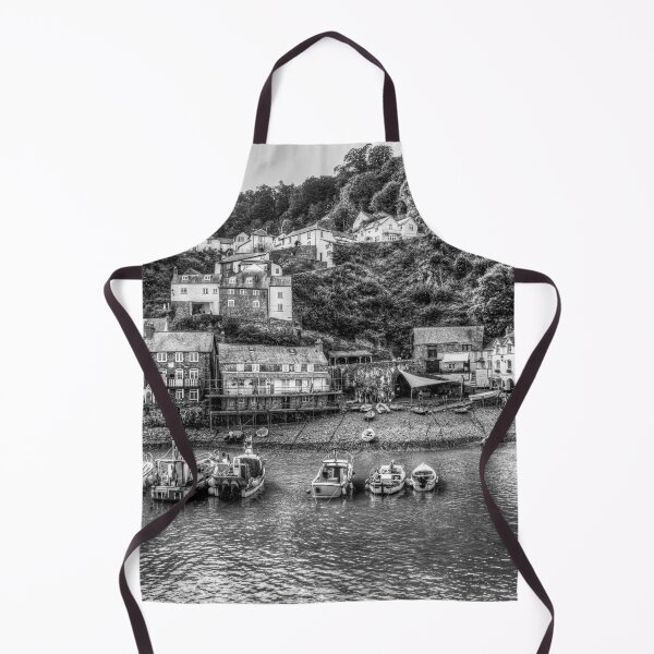 Item preview, Clovelly Harbor, North Devon, England, Black And White designed and sold by Paul Thompson Photography.