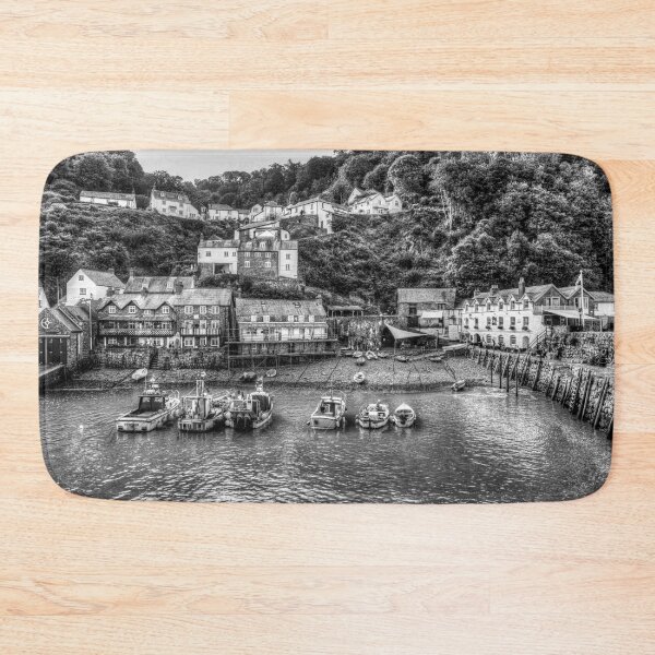Item preview, Clovelly Harbor, North Devon, England, Black And White designed and sold by Paul Thompson Photography.