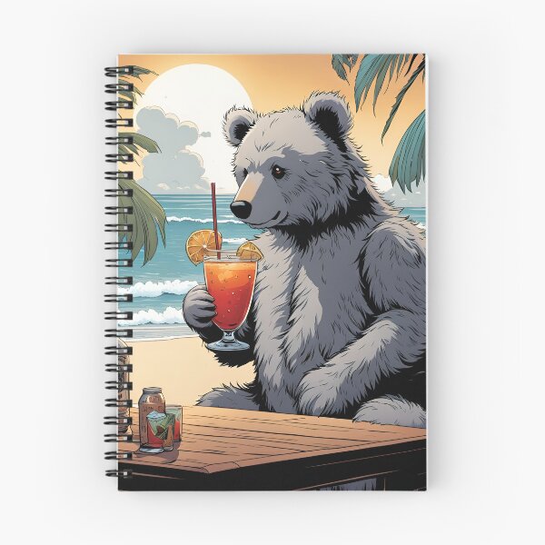 Item preview, Teddy en una playa tropical bebiendo un cóctel designed and sold by Colin Bentham.