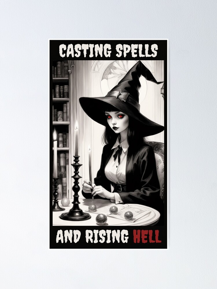 Witch aesthetic, the witchery, sorcery Poster for Sale by Filotecnia