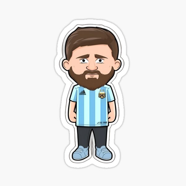 Messi football player icon dynamic funny cartoon character sketch Vectors  graphic art designs in editable .ai .eps .svg .cdr format free and easy  download unlimit id:6929078
