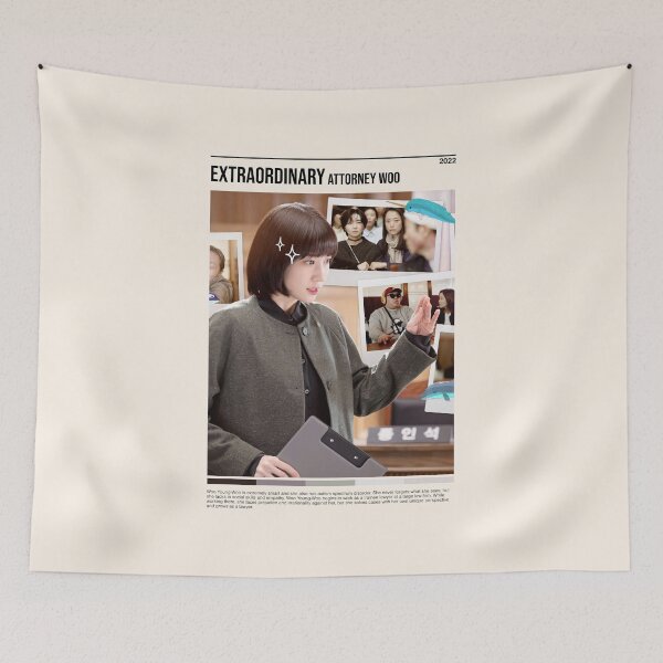 Item preview, Extraordinary Attorney Woo, Minimalist Kdrama (2022) designed and sold by PinkandP.