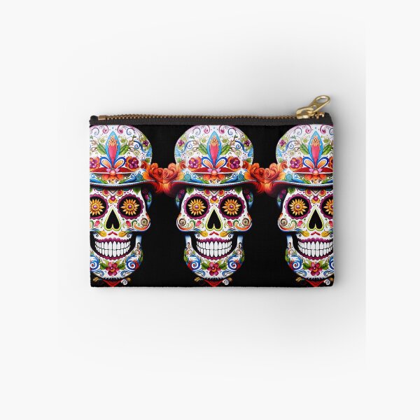 Item preview, "Flower-Framed Grin: Skull Style" designed and sold by Art-Vortex-fr.