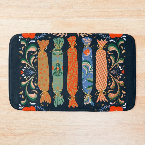 Item preview, Vibrant Festive Christmas Art with Colorful Presents and Floral Motifs designed and sold by AKart19.