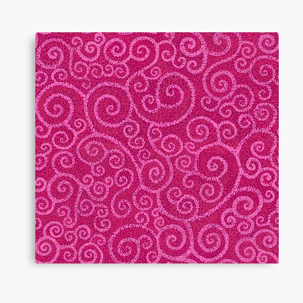 Item preview, Pink on red mosaic Celtic spirals designed and sold by QuirkyCraftz.