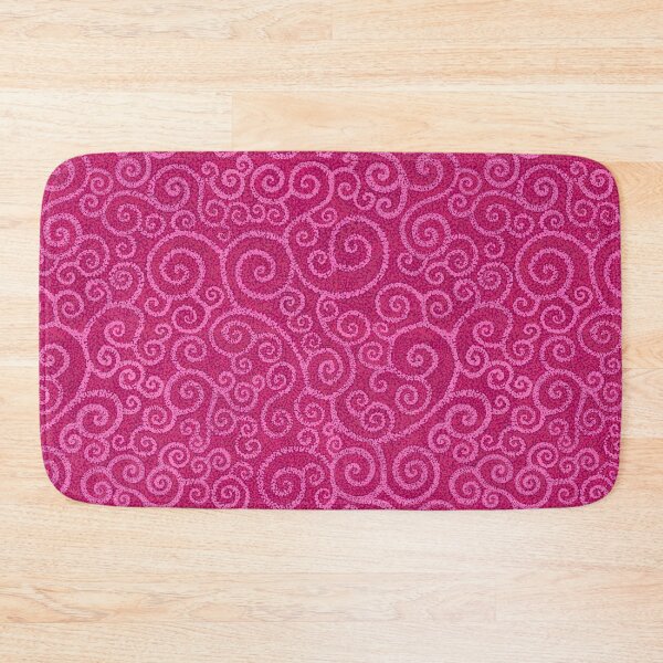 Item preview, Pink on red mosaic Celtic spirals designed and sold by QuirkyCraftz.