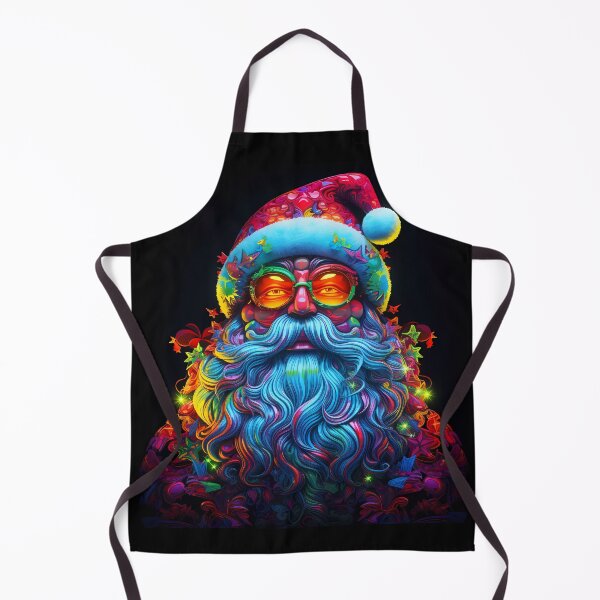 Item preview, “Electric Christmas: Santa Claus in UV Neon” designed and sold by Art-Vortex-fr.