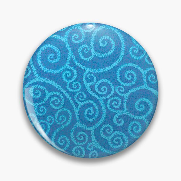 Item preview, Blue mosaic Celtic spirals designed and sold by QuirkyCraftz.