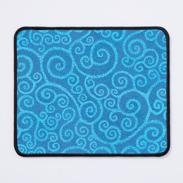 Item preview, Blue mosaic Celtic spirals designed and sold by QuirkyCraftz.