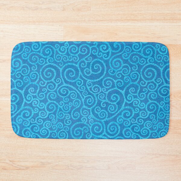 Item preview, Blue mosaic Celtic spirals designed and sold by QuirkyCraftz.
