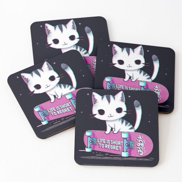 Item preview, Cat with Skateboard designed and sold by Day Dreamer.