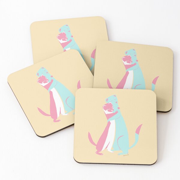 Item preview, Weasel Hugs in cold pink designed and sold by belettelepink.