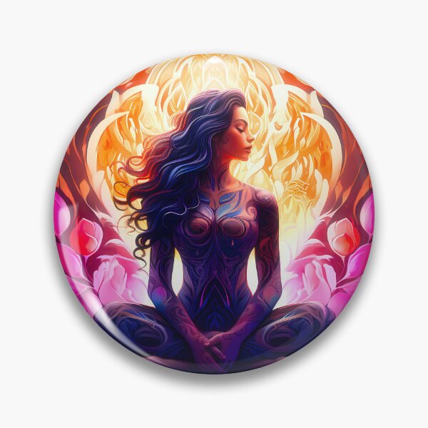 Item preview, Goddess of the Sacred and Divine Feminine, Divine Yoni - spiritual art spirituality divine feminine well-being portrait illustration drawing designed and sold by LvSoulCreations.