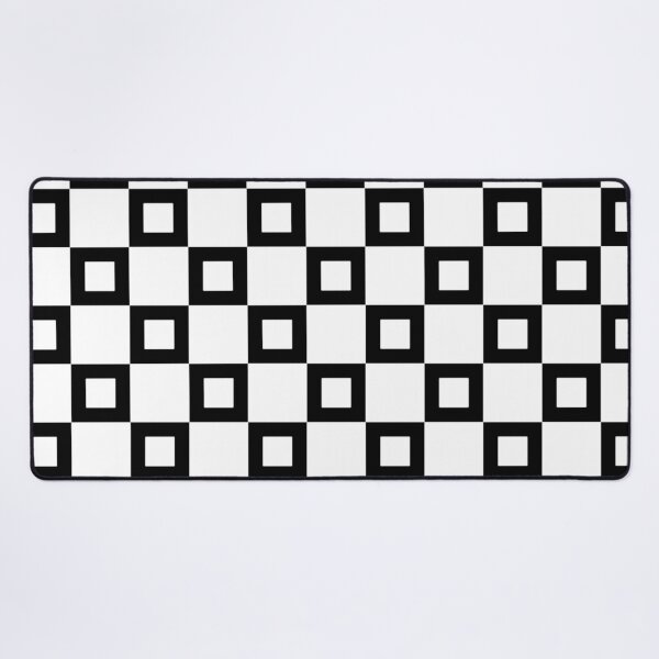 Item preview, Black and White Geometric Squares Checkerboard Pattern, Clean Nordic Deisign designed and sold by PenguinForests.