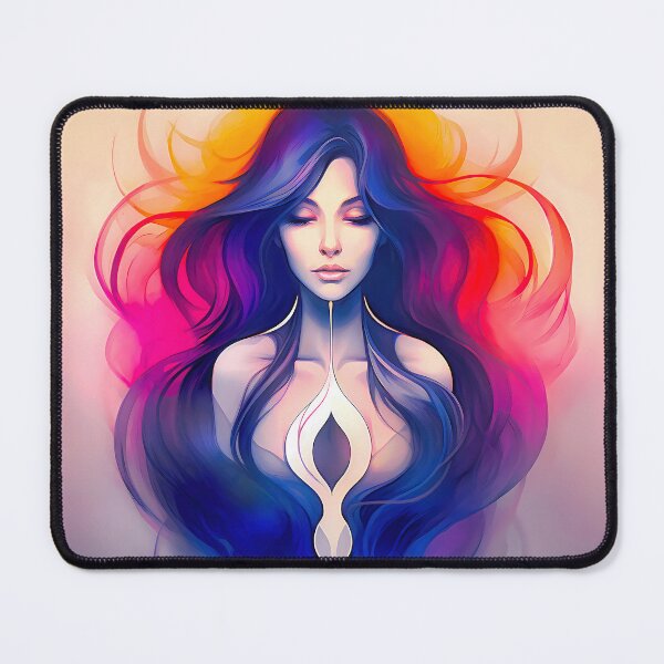 Item preview, Goddess of the Sacred and Divine Feminine, Yoni Heart - spiritual art spirituality divine feminine well-being portrait illustration drawing designed and sold by LvSoulCreations.