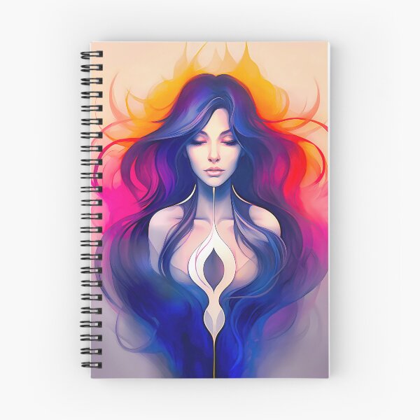 Item preview, Goddess of the Sacred and Divine Feminine, Yoni Heart - spiritual art spirituality divine feminine well-being portrait illustration drawing designed and sold by LvSoulCreations.