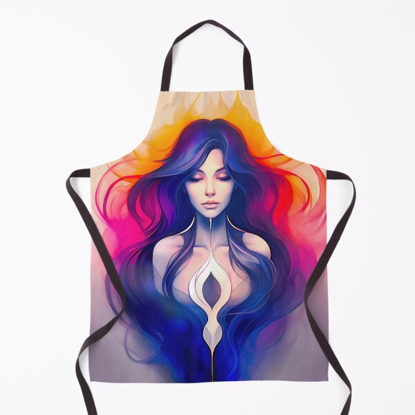 Item preview, Goddess of the Sacred and Divine Feminine, Yoni Heart - spiritual art spirituality divine feminine well-being portrait illustration drawing designed and sold by LvSoulCreations.