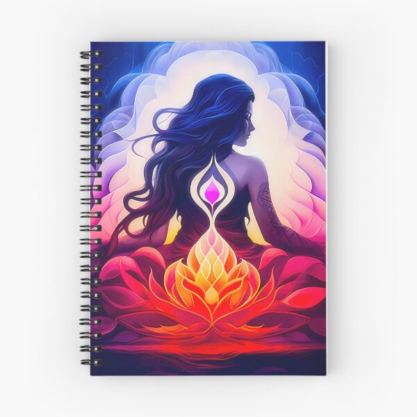 Item preview, Goddess of the Sacred and Divine Feminine, Yoni Heart - spiritual art spirituality divine feminine well-being portrait illustration drawing designed and sold by LvSoulCreations.