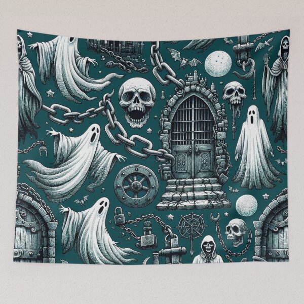 Item preview, Chill-Inducing Scary Halloween Design designed and sold by The-Library.