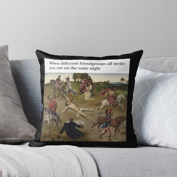 Item preview, When different Friendgroups all invite you out - Thanksgiving, Christmas And Birthday Party Gift Ideas for Classic Memes Lovers and Fans designed and sold by Memeing Everything.