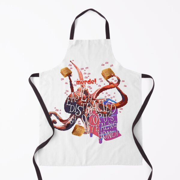Item preview, Easily Distracted by Octopus Stealing Honey - French Edition! designed and sold by stuinflipflops.