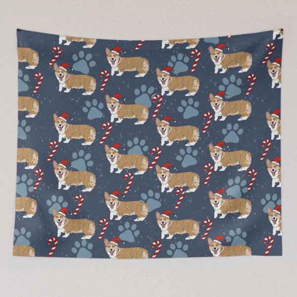 Item preview, Christmas Corgi Pattern designed and sold by KantstandyaC.