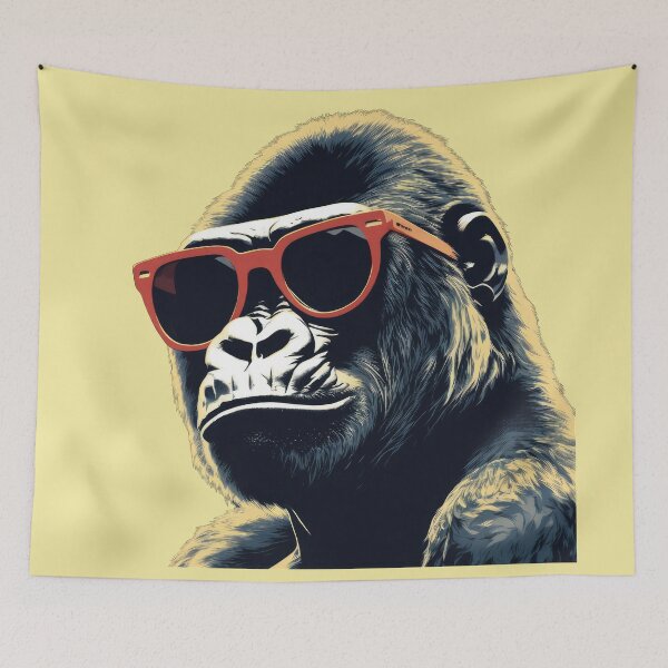 Item preview, Gorilla with Sunglasses designed and sold by Bilisik.