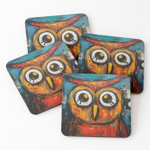 Item preview, Transcendent Eyes- AI Infused Graffiti Abstract Owl Visions in the Spirit of Cubism and Neo Expressionism designed and sold by OlfactoART Studio.