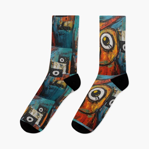 Item preview, Transcendent Eyes- AI Infused Graffiti Abstract Owl Visions in the Spirit of Cubism and Neo Expressionism designed and sold by OlfactoART Studio.