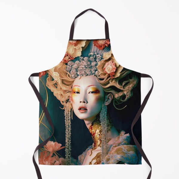 Item preview, Japanese, goddess, Art Nouveau, Surrealism, Zen, Surreal, Fantasy, Japan, Geisha, Geiko, Maiko, Kimono designed and sold by KsaveraArt.