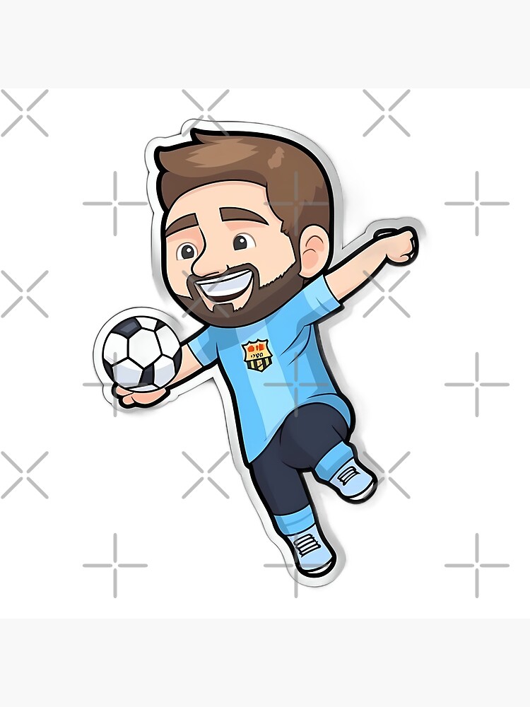 Lionel Messi Cartoon Head Icon Playful and Expressive Soccer Character |  MUSE AI