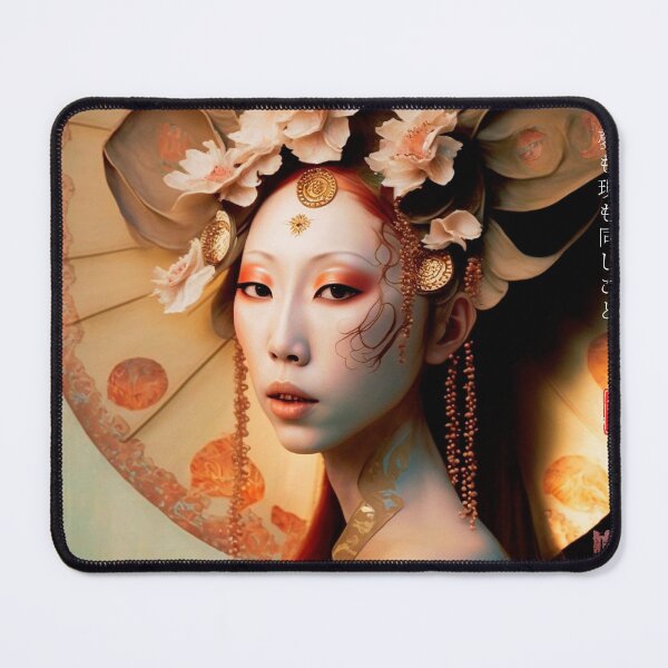 Aperçu de l'œuvre Japonais, déesse, Art Nouveau, Surréalisme, Zen, Surréaliste, Fantastique, Japon, Geisha, Geiko, Maiko, Kimono, haïku créée et vendue par KsaveraArt.