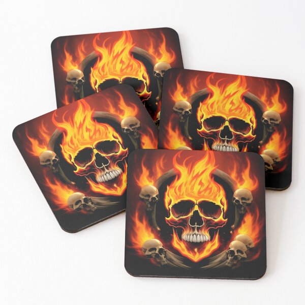Item preview, Skull on fire designed and sold by Sureshmoksh.