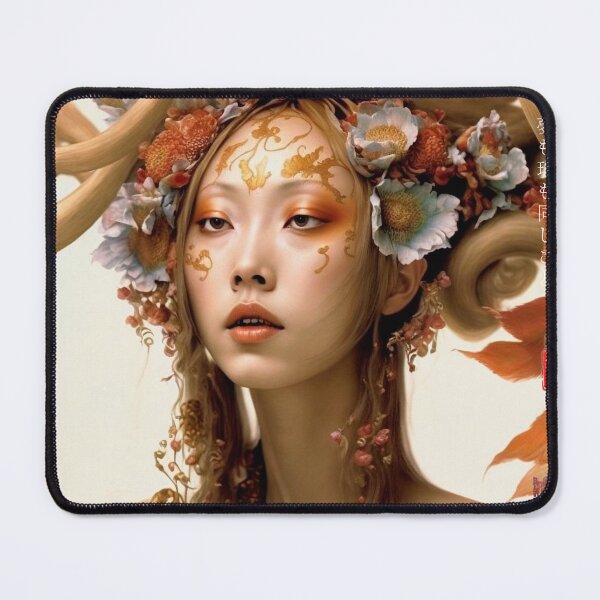 Aperçu de l'œuvre Japonais, déesse, Art Nouveau, Surréalisme, Zen, Surréaliste, Fantastique, Japon, Geisha, Geiko, Maiko, Kimono, haïku créée et vendue par KsaveraArt.