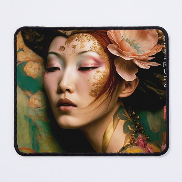 Item preview, Japanese, goddess, Art Nouveau, Surrealism, Zen, Surreal, Fantasy, Japan, Geisha, Geiko, Maiko, Kimono, haiku designed and sold by KsaveraArt.