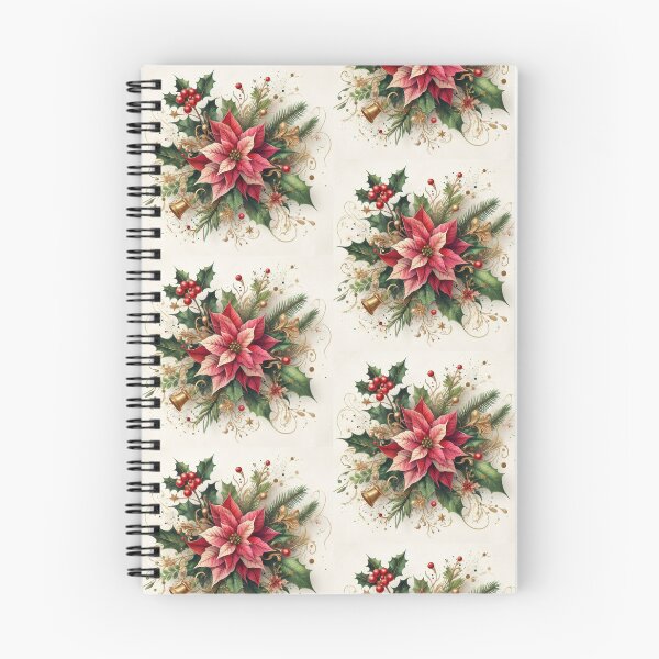 Item preview, Ding Ding Poinsettia Bouquet with Gold Bell Design designed and sold by OByD.