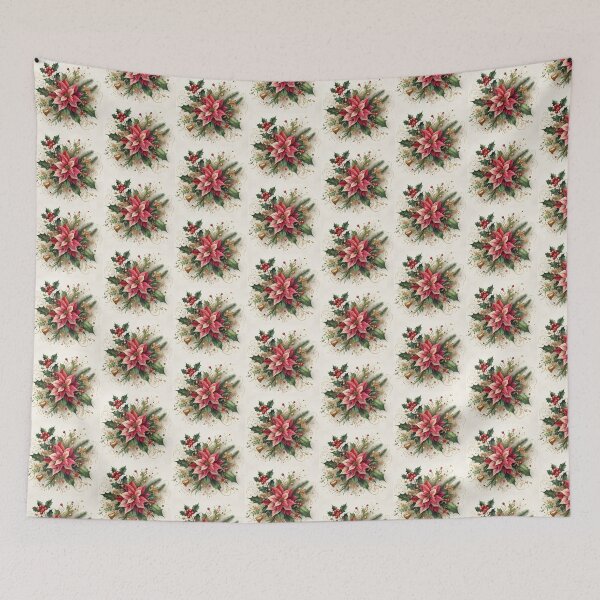 Item preview, Ding Ding Poinsettia Bouquet with Gold Bell Design designed and sold by OByD.