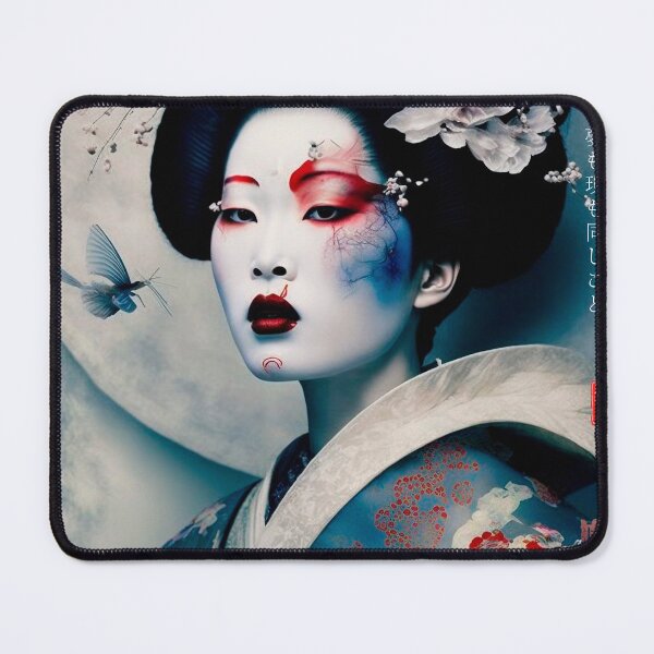 Item preview, Japanese, goddess, Art Nouveau, Surrealism, Zen, Surreal, Fantasy, Japan, Geisha, Geiko, Maiko, Kimono, haiku designed and sold by KsaveraArt.